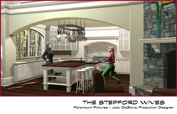 stepford wives kitchen scene clipart